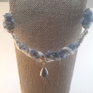 Necklace on memory wire